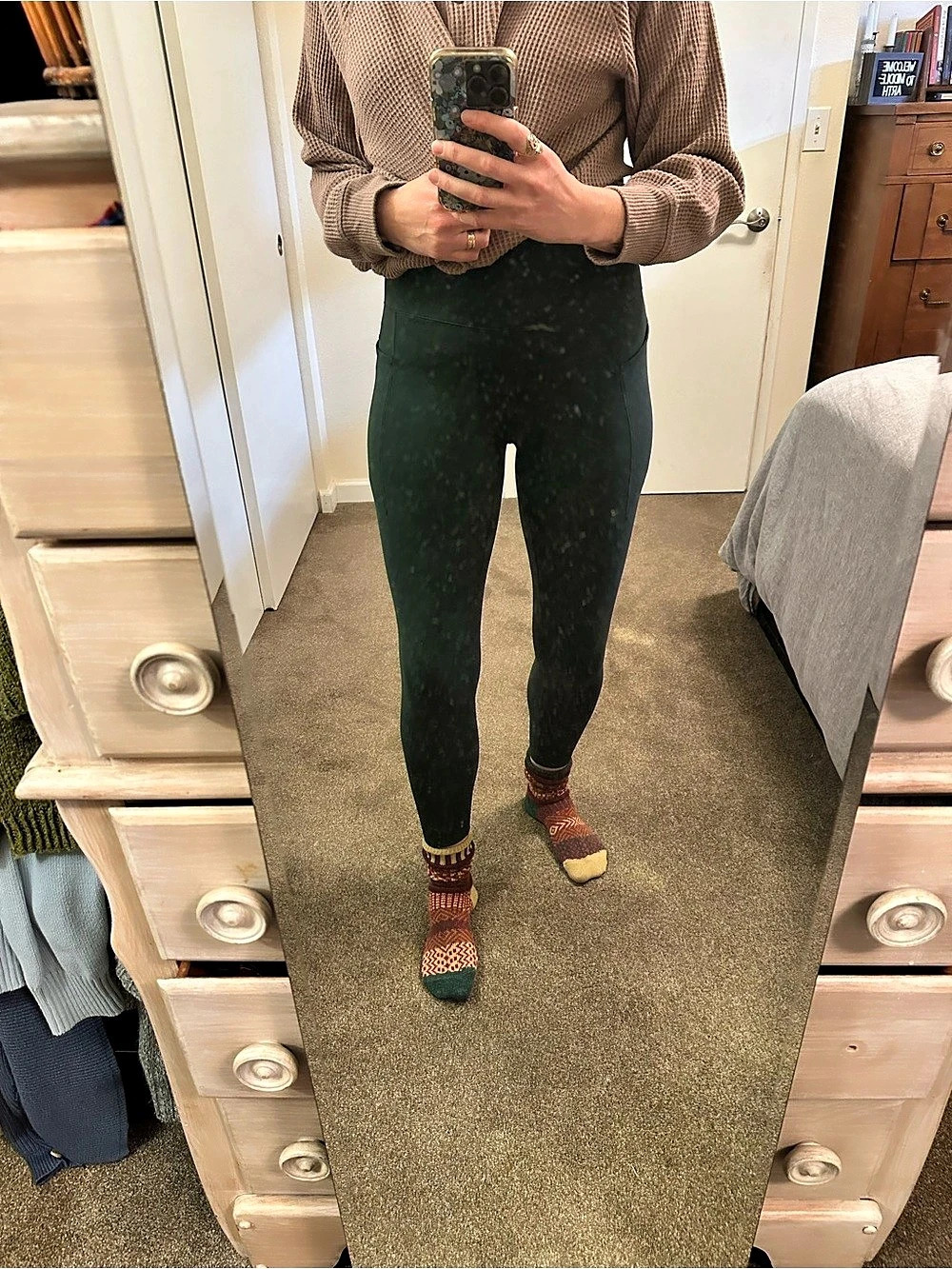 Danskin High Waist Leggings in Hunter Green Size Medium Like New